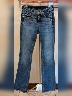 $35 Silver Jeans Co. W27 L33 Suki Slim Bootcut Curvy Jeans EUC